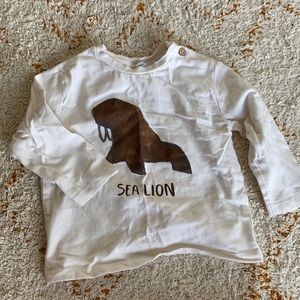 Brand New Zara Baby Sea Lion Tee